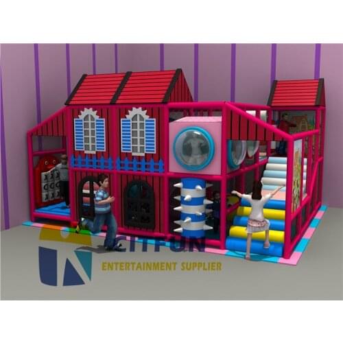 EU Standard Customized Size Playground Center Equipment type Kids Indoor Soft Playground IP-013C
