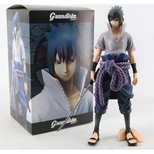 Anime Naruto Shippuden Figurine Uchiha Sasuke PVC Action Figure Vertical Collection Model Doll Desktop Decor Toy For Kids Gift