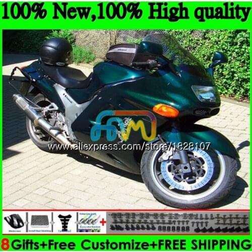 Body For KAWASAKI ZX-11R ZZR 1100ZZR1100 ZX11 R ZZR-1100 7BS.99 ZX-11 ZX 11R ZX11R 90 91 92 1990 1991 Dark green 1992 Fairing