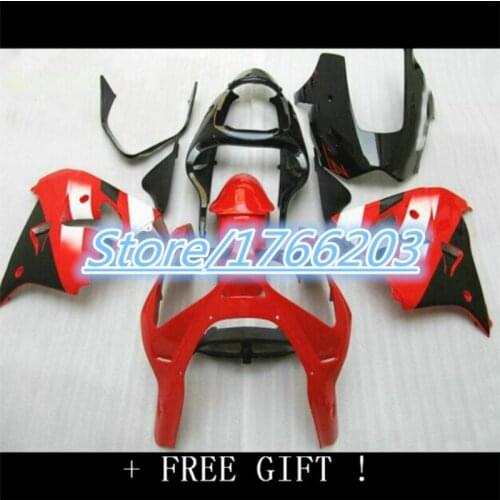 Body For KAWASAKI ZX9R NINJA ZX-9R 2002-2003 ZX 9R Red black ZX9 R + 02 03 2002 2003 Fairing set