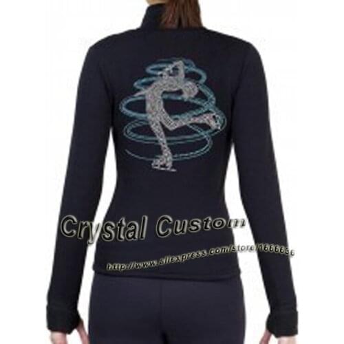 2016 Hot Sales Figure Skating Dress Beautiful New Brand Vogue Figure Skating Jacket For Competition J2017