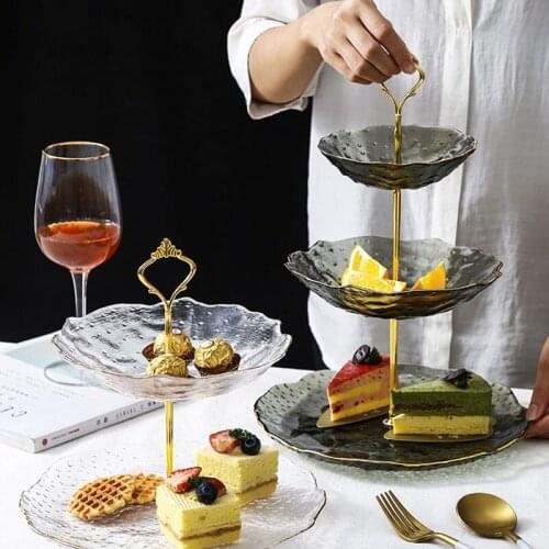 Multi-layer Cake Stand Table Decoration Dessert Candy Plate Restaurant Hotel Service Tray Kitchen Storage Supplies