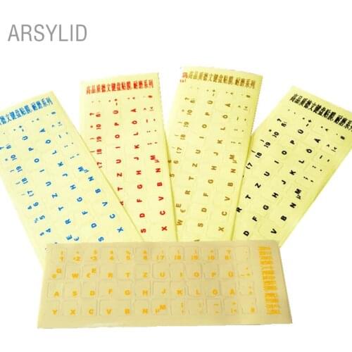 2pcs Germany Language Sticker Letters Super Durable Keyboard Sticker Alphabet for All Kind of Desktop computer notebook Keyboard