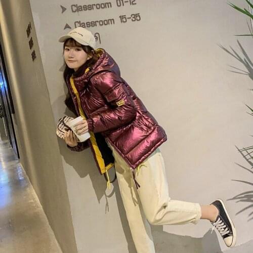 2020 Autumn Winter Warm Hood Parkas Women Down Cotton Padded Clothes Female Waterproof Solid Puffer Jacket Coat Woman Plus Size