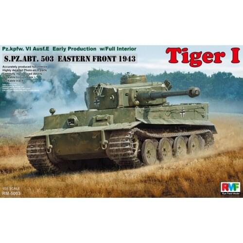 Ryefield-Model RM-5003 1/35 Sd.Kfz.181 Tiger I Early Production w/Full Interior