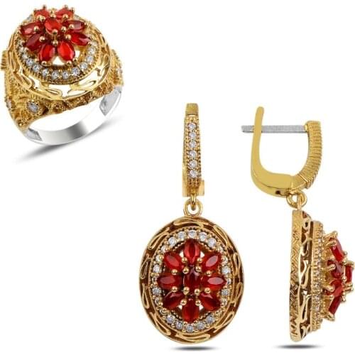 Silver 925 Sterling Zircon Cubic Zirconia Authentic Set