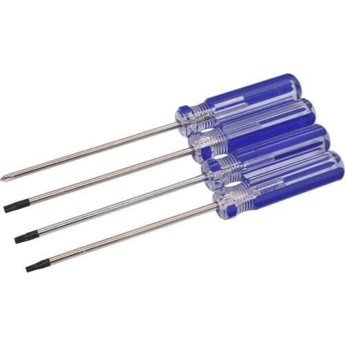 Blue Handle Torx T5 T6 T7 T8 T9 T10 Screwdriver for X360 With Hole T8H T6H 3.0 Y Triwing Phillips Slotted Screw Driver Key Tools