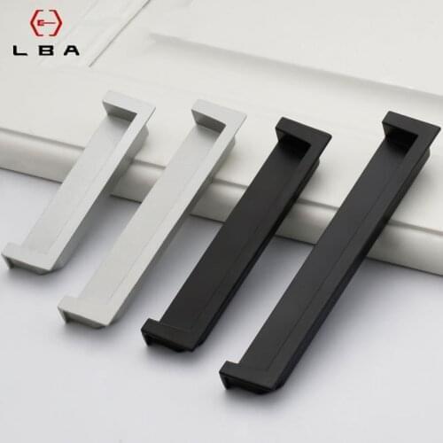 Trenching American Style Invisible Embedded Dark Handle Sliding Door Drawer Cabinet Door Wardrobe Handle Modern Minimalist