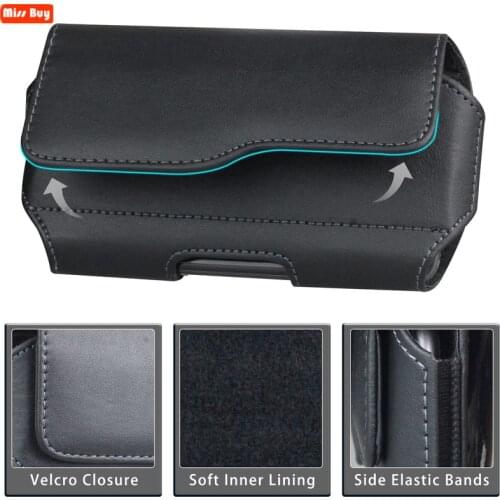 Universal Phone Pouch For iPhone 13 12 11 Pro Max X 8 7 6 6S Plus 5 5S SE 5C 4 Xr Xs Case Leather Cover Belt Clip Holster Bags
