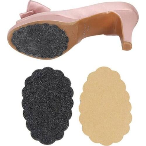 1Pair Anti-Slip Shoe Sole Sticker For High Heel Sandal Boot Self-Adhesive Forefoot Mat Front Pads Shoe Protector Grip Insert