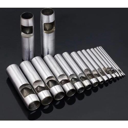 1pc High Quality Punching Leather Hole Punch Round Steel Leather Craft Hollow Hole Punch 0.5-29mm DIY Leathercraft Tools