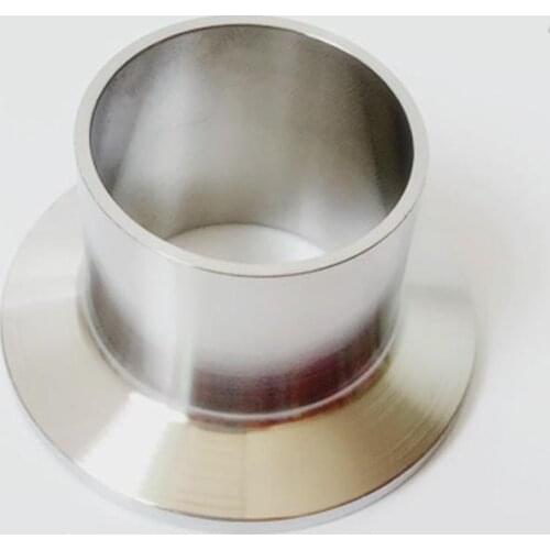 102mm Pipe OD 4" Tri Clamp 28.6mm Height SUS 304 Stainless Sanitary Auto Butt Weld Ferrule Fitting Home Brewing Beer
