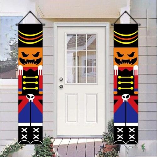 2021Halloween Tapestry Curtains Holiday Skeleton Banner Home Decorations Supplies Bedroom Study Dining Room Door Background