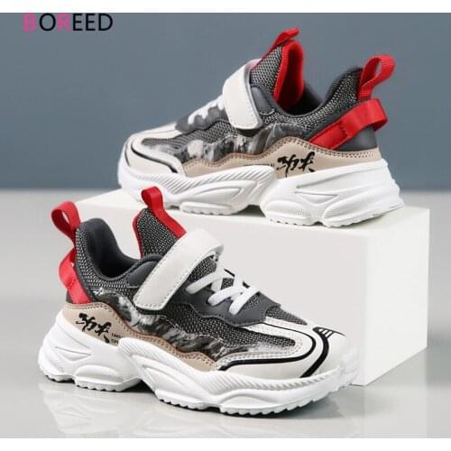 2021 Autumn Sneakers Boys Shoes Breathable Mesh Kids Sports Shoes For Boys Fashion Comfortable Children Shoes Chaussure Enfant
