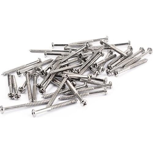50PCS Bass Guitar Pickup Screws For P90 Pickup Replacements 1.36x0.11inch