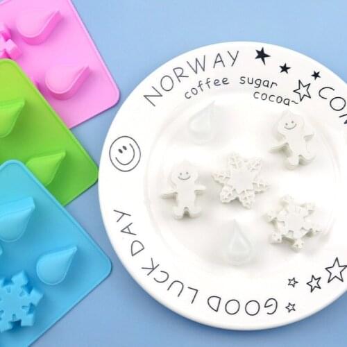 8 Snow Raindrop Silicone Chocolate Mould, Ice Tray Mould, Household High Temperature Resistant and Easy To Clean Mould