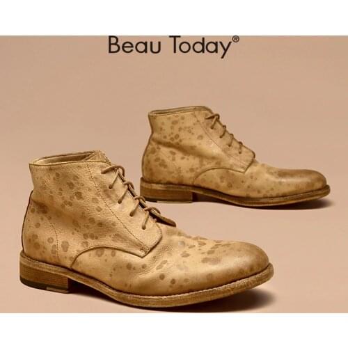 Мужские ботинки BeauToday China At AliExpress
