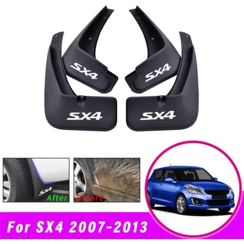 Car Mud Flap for Suzuki SX4 2007 2008 2009 2010 2011 2012 2013 Hatchback Crossover Mudguard Splash Guards for Fender Mudflaps