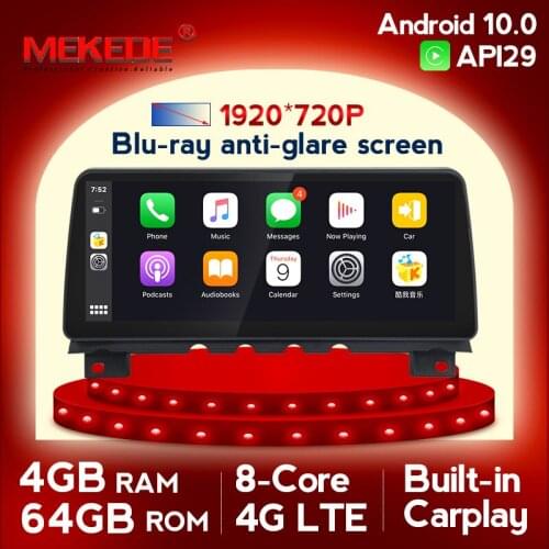 CarPlay 4G LTE Qualcomm 8953 Android 10.0 Car multimedia gps radio for BMW 7 series F01 F02 with 8cores 4G+64G 4G wifi BT