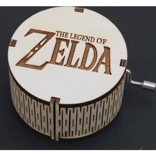 Antique Carved Gift Box Wooden Cylindrical Music Box Hand-Cranked Music Box Birthday Gift Christmas Gift New Year Gift