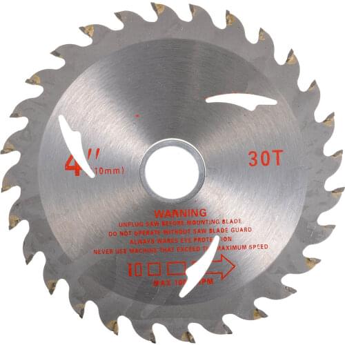 4'' Circular Saw Blade Disc 105mm Cemented Carbide Saw Blade 30 Teeth Universal Bore Wood Cutting Rotary Tool For Woodworking