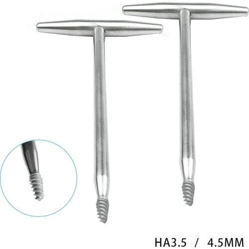Bone Screw Extractor with T Handle Orthopedics Veterinary Instrument