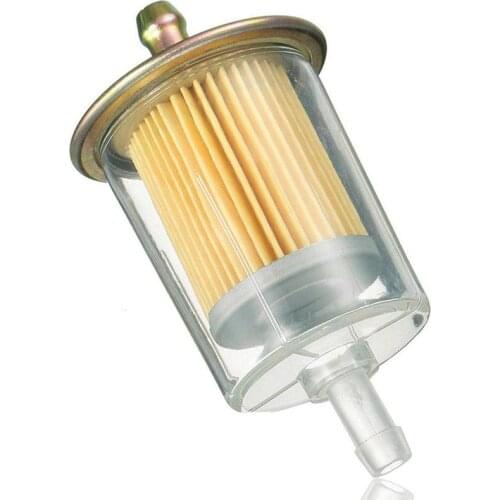Motorcycle Gasoline Filter Element Inline Gas Petrol Fuel Filter 3/8 Pipe Line Tractor Accessories White Color