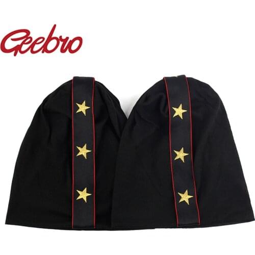 Geebro Women Slouchy Cotton star Ribbon Beanie Hat For Ladies Autumn Winter Baggy Beanie Skullies Caps Female Bonnet Hats