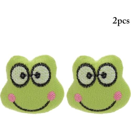 2PCS Frog Cat Toy Cute Cartoon Plush Catnip Toy Cat Chew Toy Pet Teething Toy