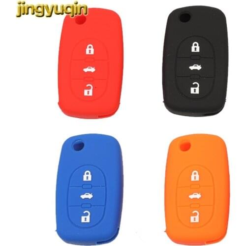 Jingyuqin 3 Button Flip Folding Silicone Remote Car Key Case Cover for Audi A1 A2 A3 A4 A5 A6 A7 TT Q3 Q5 Q7 R8 S6 S7 S8 SQ5 RS5