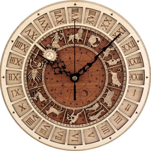 Creative 3D Wall Clock Astronomical Antique Style Clocks for Home Quartz Vintage Constellation Silent Movement Wall Watch