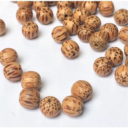 10pcs/lot 8/10/12/14/16/18/20mm Round Natural Coconut Wood Beads DIY Jewelry Accessories Loose Raw Wood Color Beads Wooden Craft