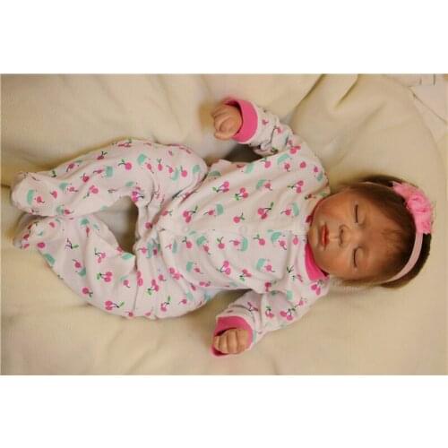 20" doll reborn girl baby toys fake poupee reborn silicone dolls children gift play house toys bebe real reborn bonecas