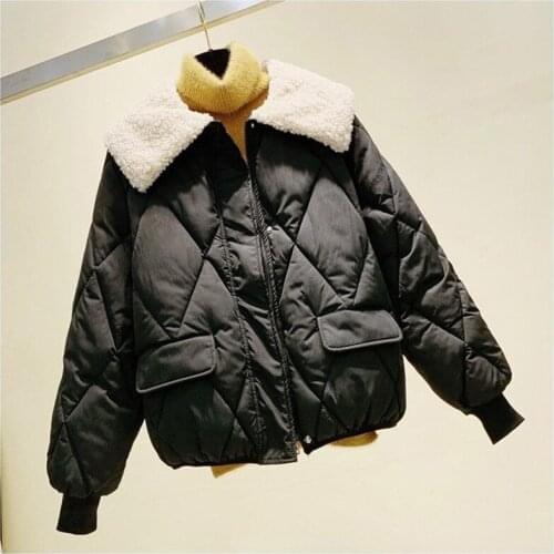 Women Filling Cotton Jacket Autumn And Winter Casual Style Woman Parkas Female Coats