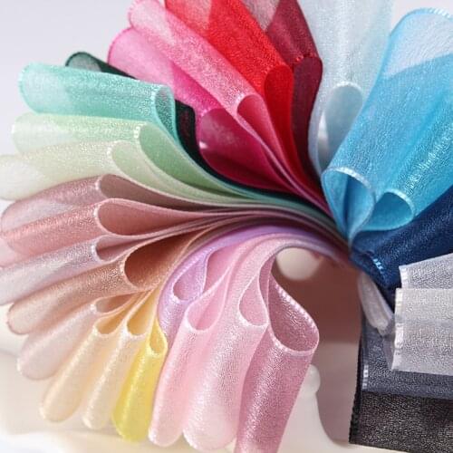 10 Meters/Lot Snow Yarn Satin Ribbons DIY Artificial Silk Roses Crafts Supplies Grosgrain Ribbon Scrapbooking Material Organza