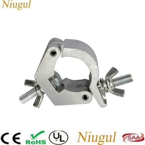 10pcs/lot Load 80KG For 28-35mm Tube Metal O Clamp Hanger Hook Bracket Steel Stage Theatre Lighting LED Stage Light Hook Truss