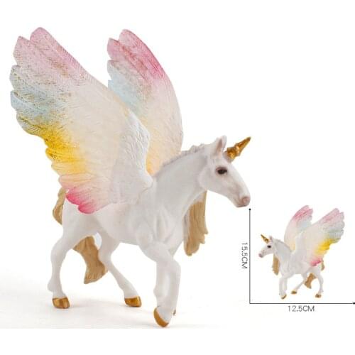 Simulation animal model European myths and legends Shenma Tianma Unicorn Pegasus toys