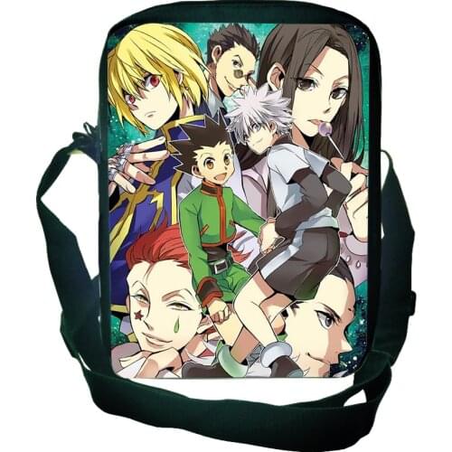 Cartoon Hunter X Hunter Shoulder Bag Anime Crossbody Bags Boys Bookbags Messenger Bags Makeup Bags Travel Handbag Bag For Snack