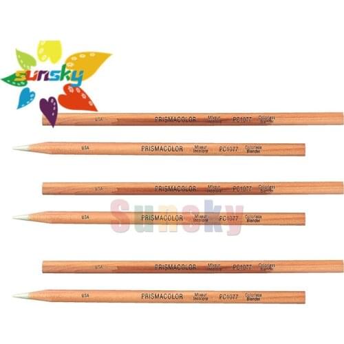 Usa Prismacolor Colorless Blender Pencils PC1077, 6PC Pencils per Pack Prismacolor Colored Pencil Artist Oily Drawing Pencil Set