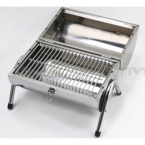 New BBQ Portable Outdoor Barbecue Small household barbecue stainless steel charcoal barbecue oven Outdoor Travel Barbecue Tools