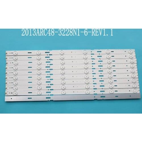 New kit 10 PCS 6LED 525mm Replacement for Samsung 2013ARC48-3228N1-6-REV1.1 LSC480HN05-A48-LB-6436 B48-LW-5433 LE48A5000