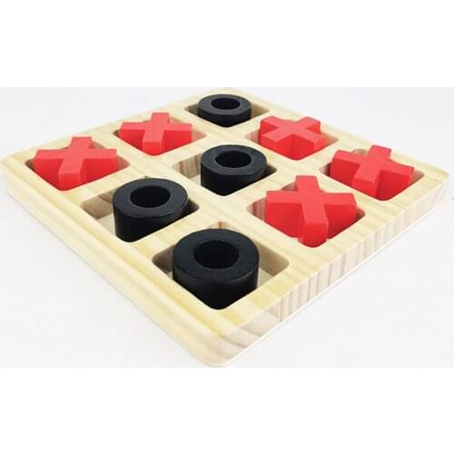 Noughts and Crosses XO Chess Board Educational Puzzle Board Game Family