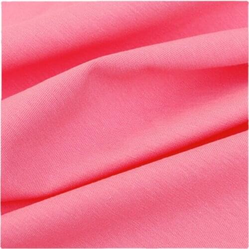 Width 67'' Solid Color Soft Comfortable Breathable Elastic Cotton Fabric By The Half Yard For T-Shirt Dress Material