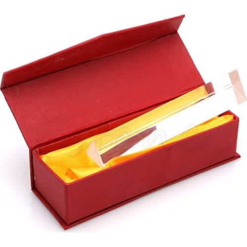 OOTDTY 6" Optical Glass Triple Triangular Prism Physics Teaching Light Spectrum 15cm