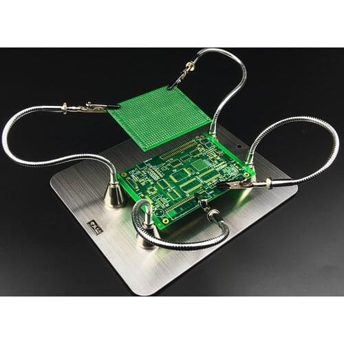 Movable Universal Arm With Magnet PCB Fixed Clip Hook Circuit Board Clamp DIY Electric Iron Bracket Welding Table Soldering Tool
