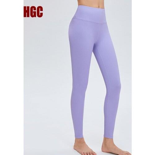 Yoga Pants Squat Proof Leggings Sport Women Fitness High Waist GYM Tights Butt Lift Tummy Control Elastic GYM Capris HGC