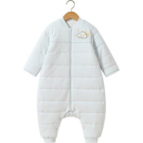 Cute Cartoon Giraffe Baby Sleeping Bag Autumn Winter Thickening Warm Sleepsack Pajamas Split Leg Toddler Swaddle Sleepzak