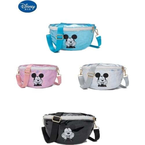 Disney Mickey mouse canves messenger bag Belt bag shoulder bag cartoon minnie boys girls lady small waist bag chest bag gifts