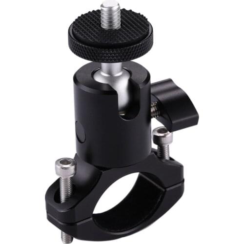 Heavy Duty Bicycle Mount Holder Motorcycle Handle Bar Mounting Stand with 1/4-Inch-20 Stud for GoPro Sports Camera DVR etc