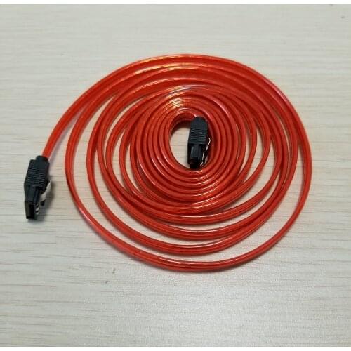 SATA 3th Generation Data Extension Cable Bimetal Buckle Copper Core Red 2M